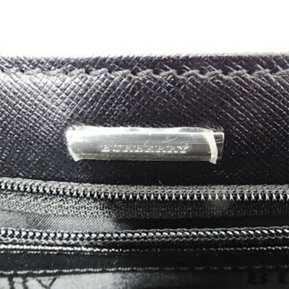 Burberry Clutch Bag Shoulder Leather Black Business - Picture 7 of 8